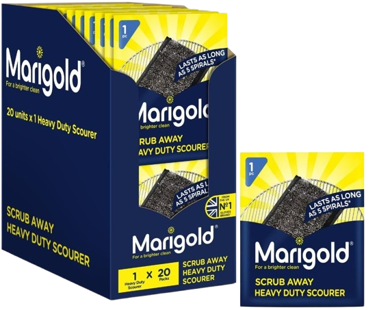 Scrub Away Stainless Steel Scourers - 20 Single Packs