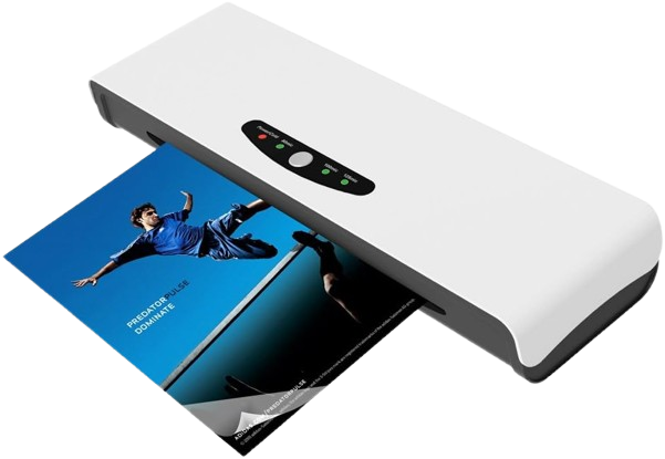 13" 4-Roller Thermal Laminator - 1 Minute Warm Up Model
