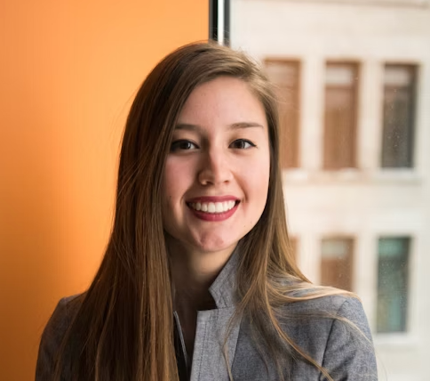 Smiling businesswoman in professional attire